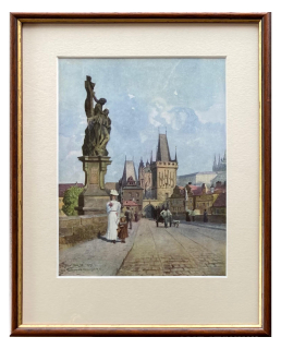 Jansa Václav - Karlův most | 28.6x35.3