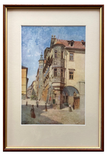 Jansa Václav - Tomášská ulice | 27.4x38.9