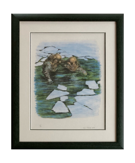 Ptáček Petr - Potápěči | 51.1x61.9