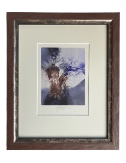 Brázda Jiří - Žena s kočkou | 31.3x37.8