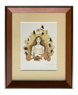 Jelenová Františka - Pandora | 26.6x32.1