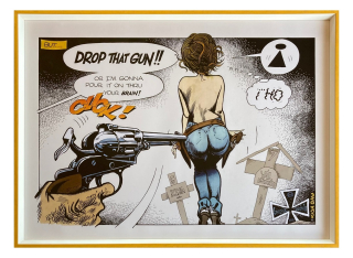 Saudek Kája - Drop that gun | 70.2x51.7