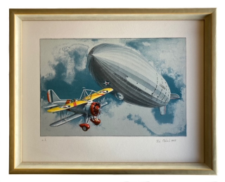 Ptáček Petr - Letadlo Vzducholoď | 50.8x40.8