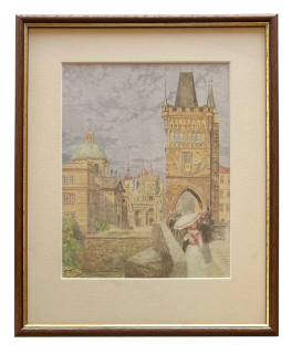 Jansa Václav - Mostecká věž | 28.5x34.8