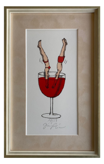 Slíva Jiří - Skok do vína | 22.5x34.8