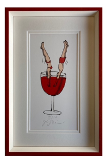 Slíva Jiří - Skok do vína | 23.9x35.9