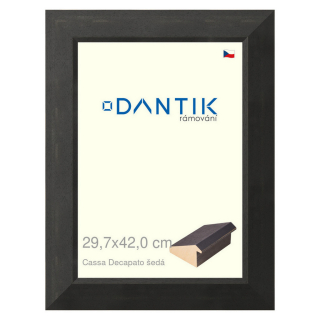 DANTIK rámeček 29,7x42 | Caa Decapato černá (Plexi Čiré)