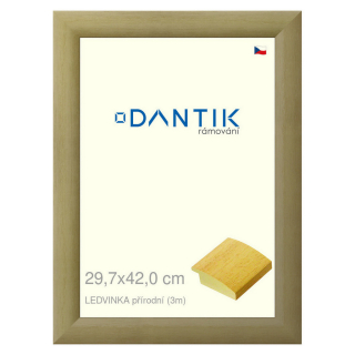 DANTIK rámeček 29,7x42 | LEDVINKA přírodní (Plexi Čiré)