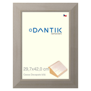 DANTIK rámeček 29,7x42 | Caa Decapato bílá (Plexi Čiré)