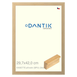 DANTIK rámeček 29,7x42 | KASSETTE přírodní (BPU) (Plexi Čiré)