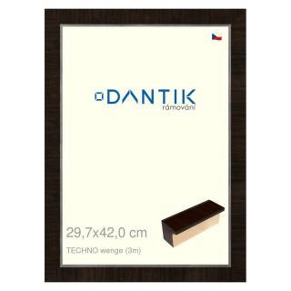 DANTIK rámeček 29,7x42 | TECHNO wenge (Plexi Čiré)