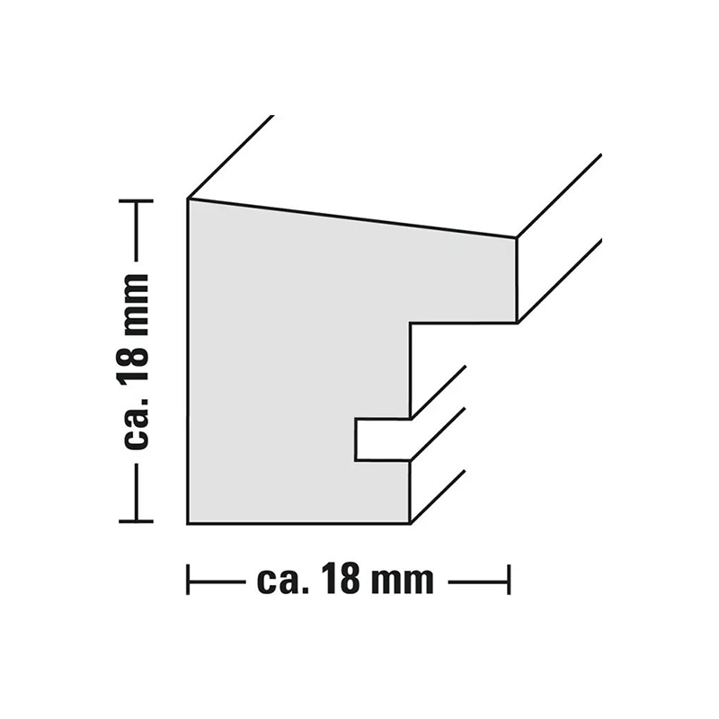 Hama rámeček dřevěný OSLO, černá